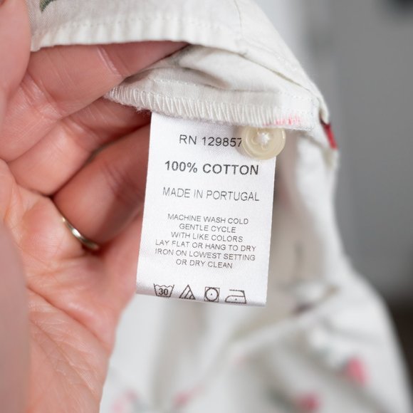 The Shirt by Rochelle Behrens Drop Waist Shirt Dress Smile Girl Rose Print GG11 - Picture 6 of 8